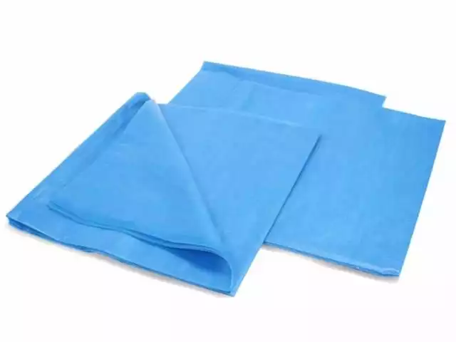 Простыня 70х80см, СМС 35г/м2, хирургическая, стерильная, голубая