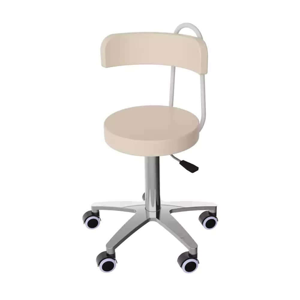 Стул лабораторный СтЛ-МСК (МСК-232), высота 780-920м, цвет белый