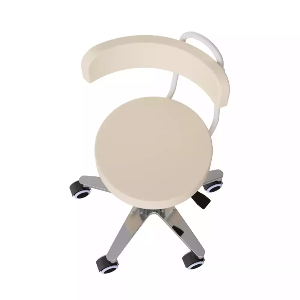 Стул лабораторный СтЛ-МСК (МСК-232), высота 780-920м, цвет белый