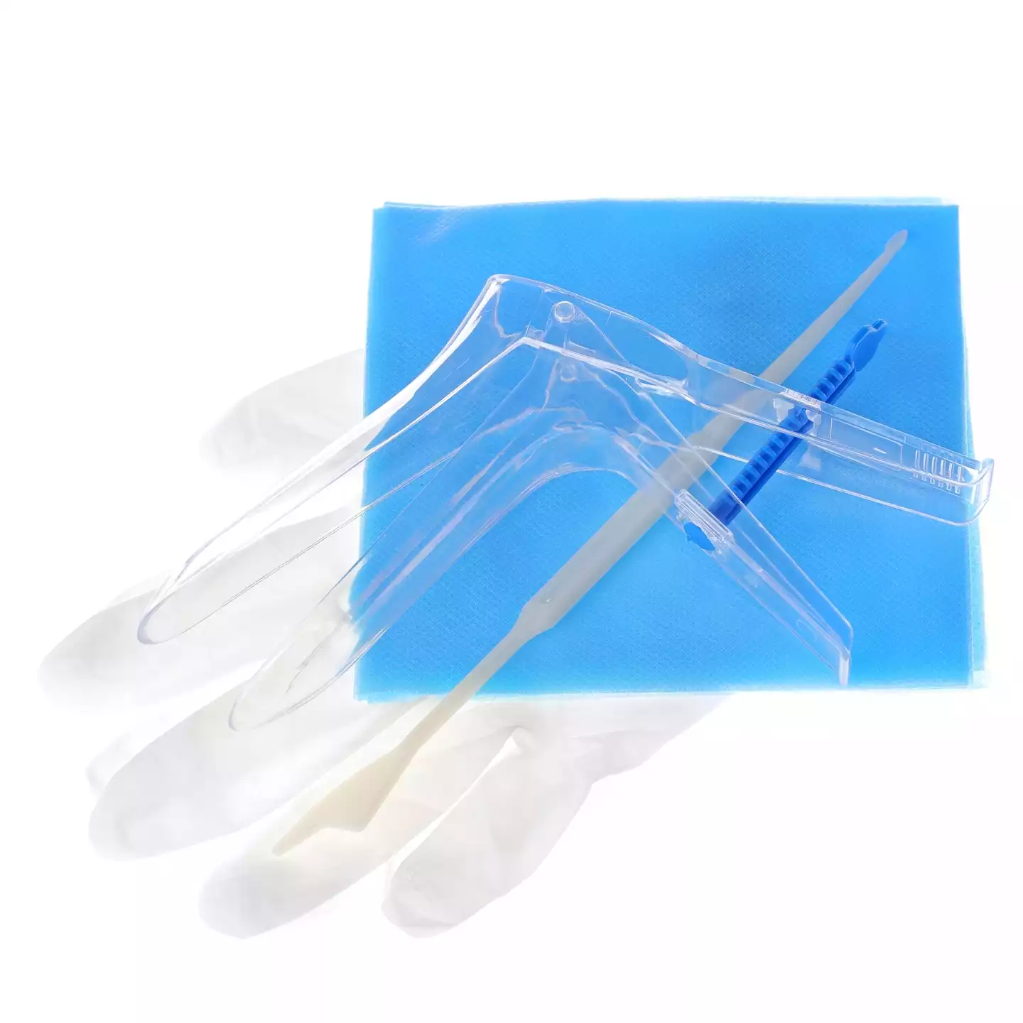 Набор гинекологический, размер M (зеркало М, ШПАТЕЛЬ ЭЙРА, салфетка, перчатки М)