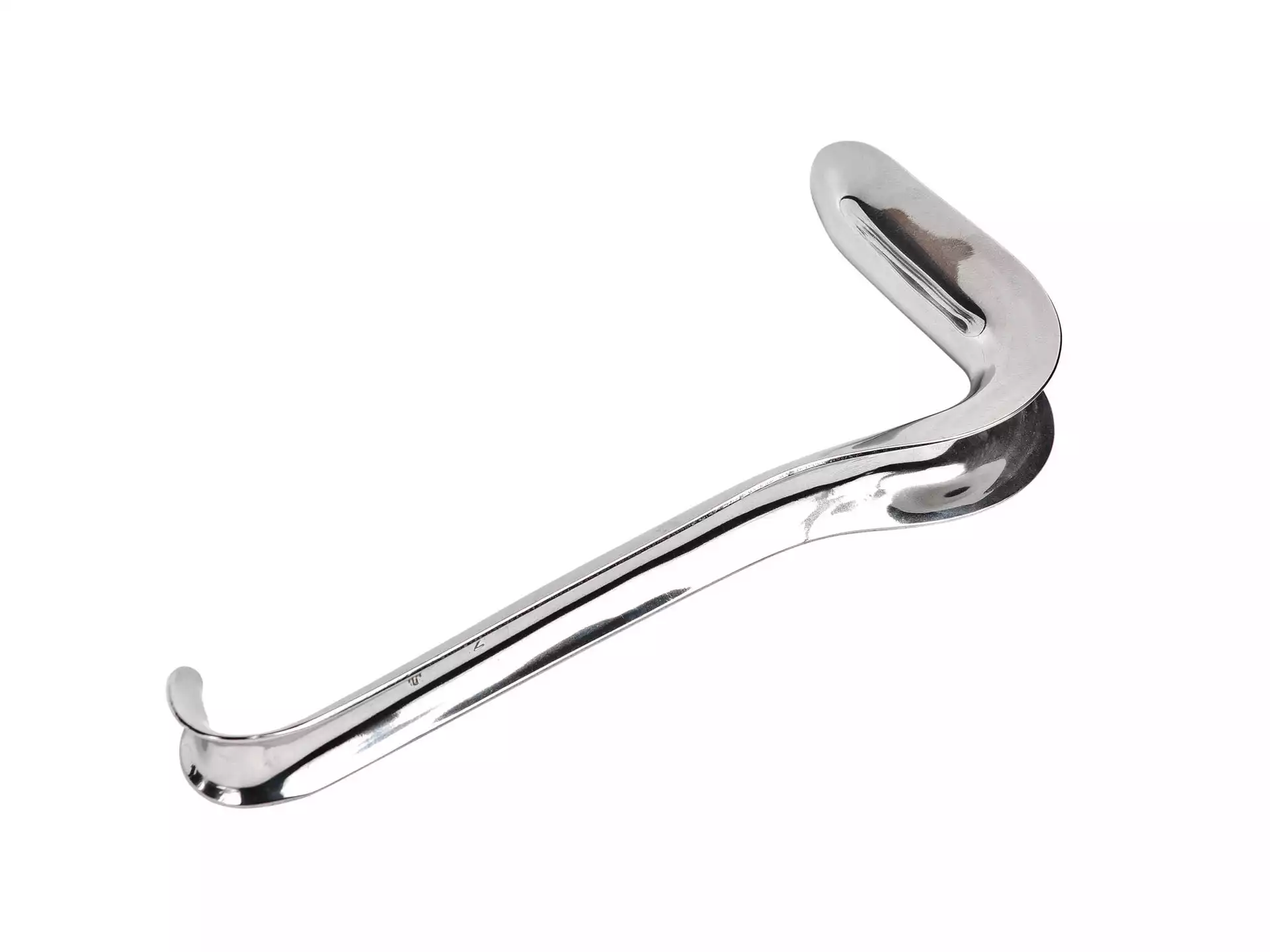 Зеркало влагалищное по Симсу, №1 длина 190мм, длина рабочей части 85мм, ширина 21мм, из нержавеющей стали