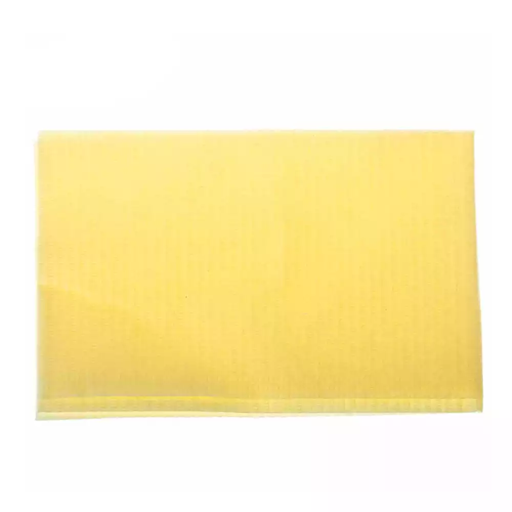 Салфетка-нагрудник «КРИСТИДЕНТ» Премиум, размер 35*45см, 3-х слойные, 2 сл.бумага+полиэтилен, нестерильная, цвет лимонный