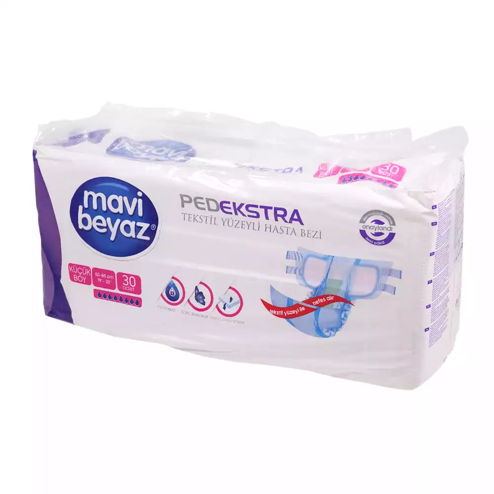 Подгузники для взрослых MAVI BEYAZ, размер S, обхват талии 50-85см, упаковка 30шт
