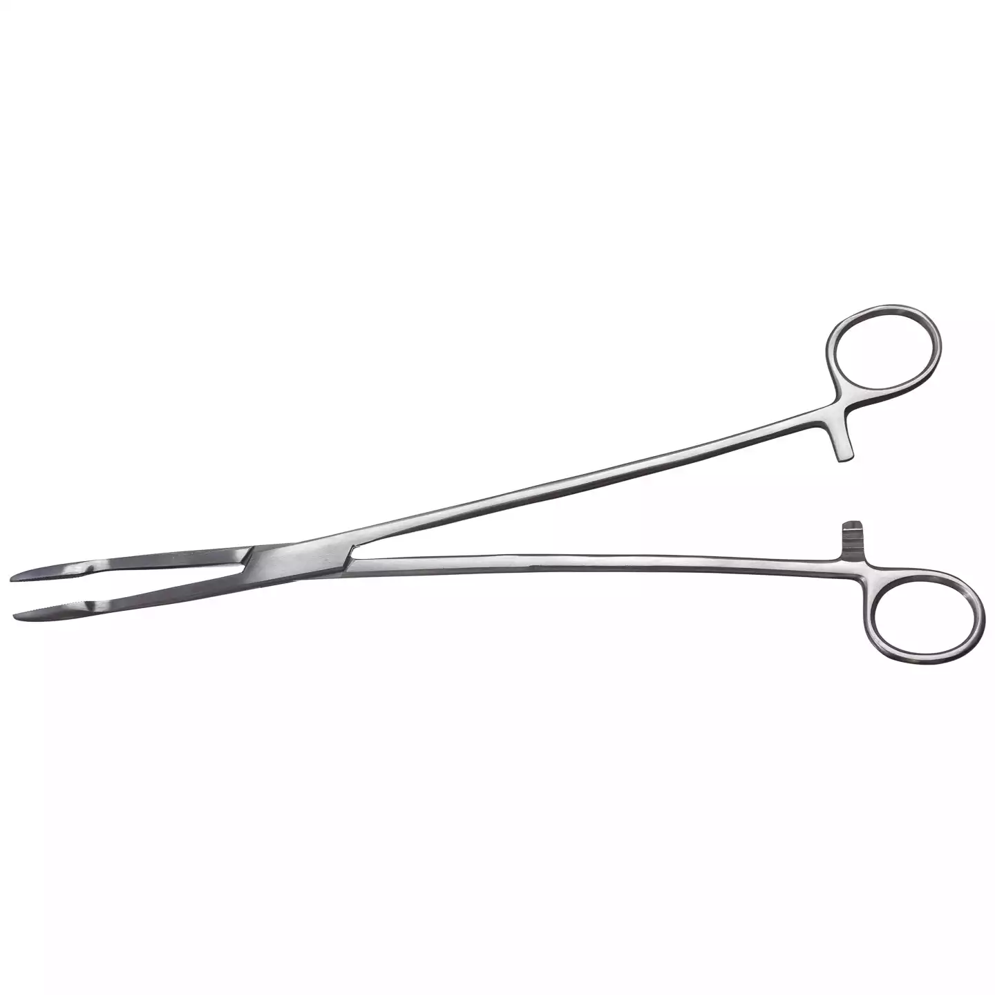 Корнцанг 19-920, прямой, 260мм, длина рабочей части 75 мм, ширина губок в сомкнутом состоянии 5мм, толщина 7.5мм, аналог Щ-20-1