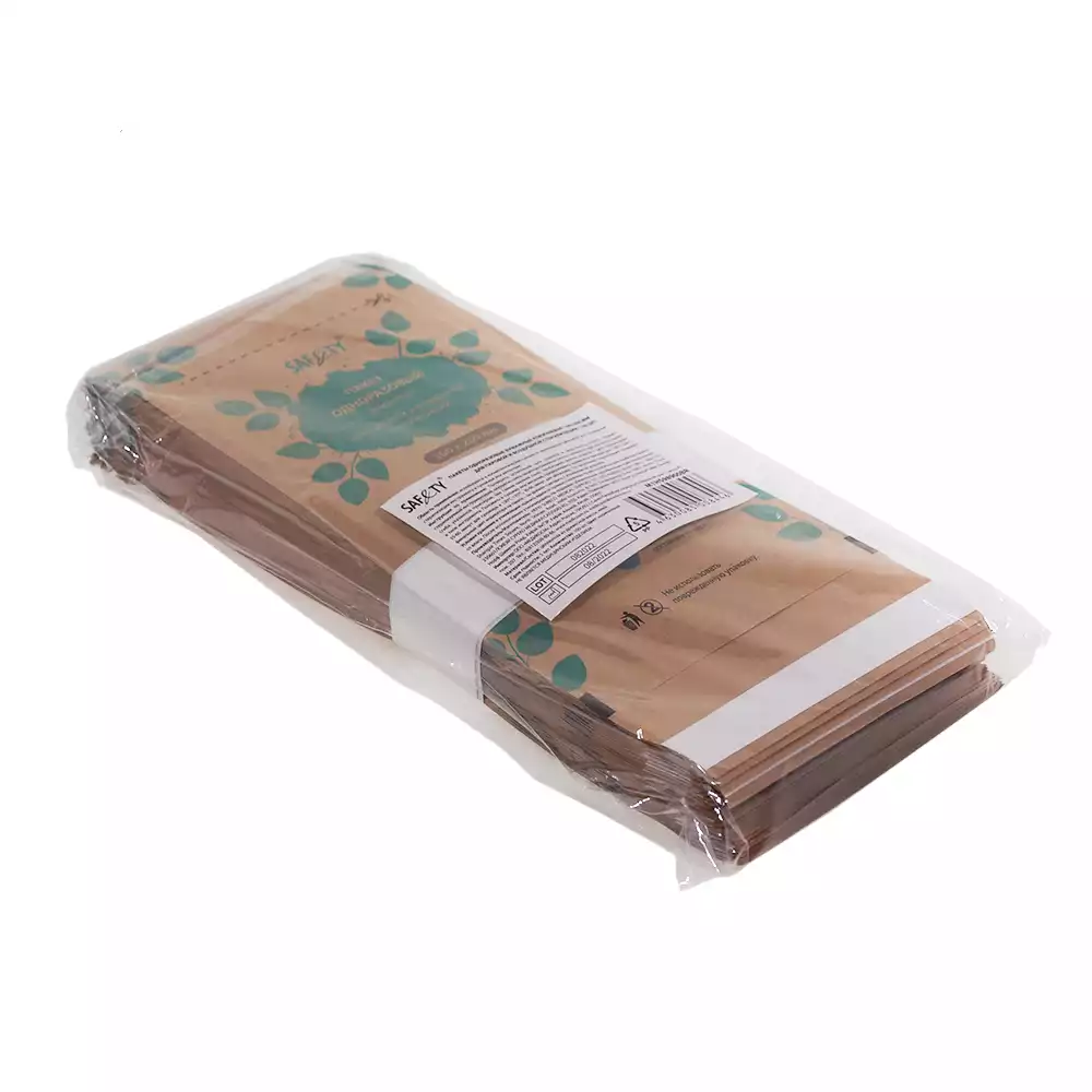 Пакет для паровой и воздушной стерилизации, крафт, 100x200, 100 шт/уп.