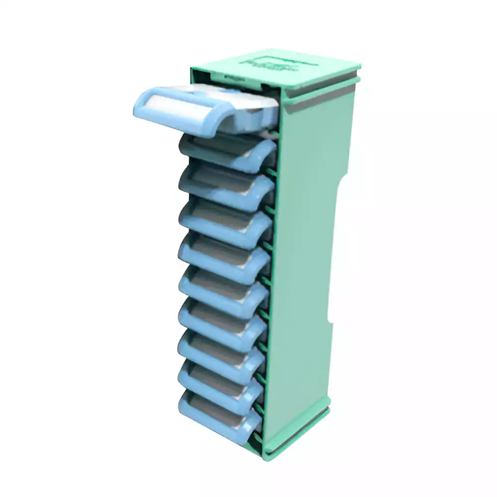 Таблетница "КРОНТ" КР-КАС-ТАБ , кассетница с комплектом таблетниц-пеналов для хранения для лекарственных препаратов, размер 270х105х90мм, 10 шт