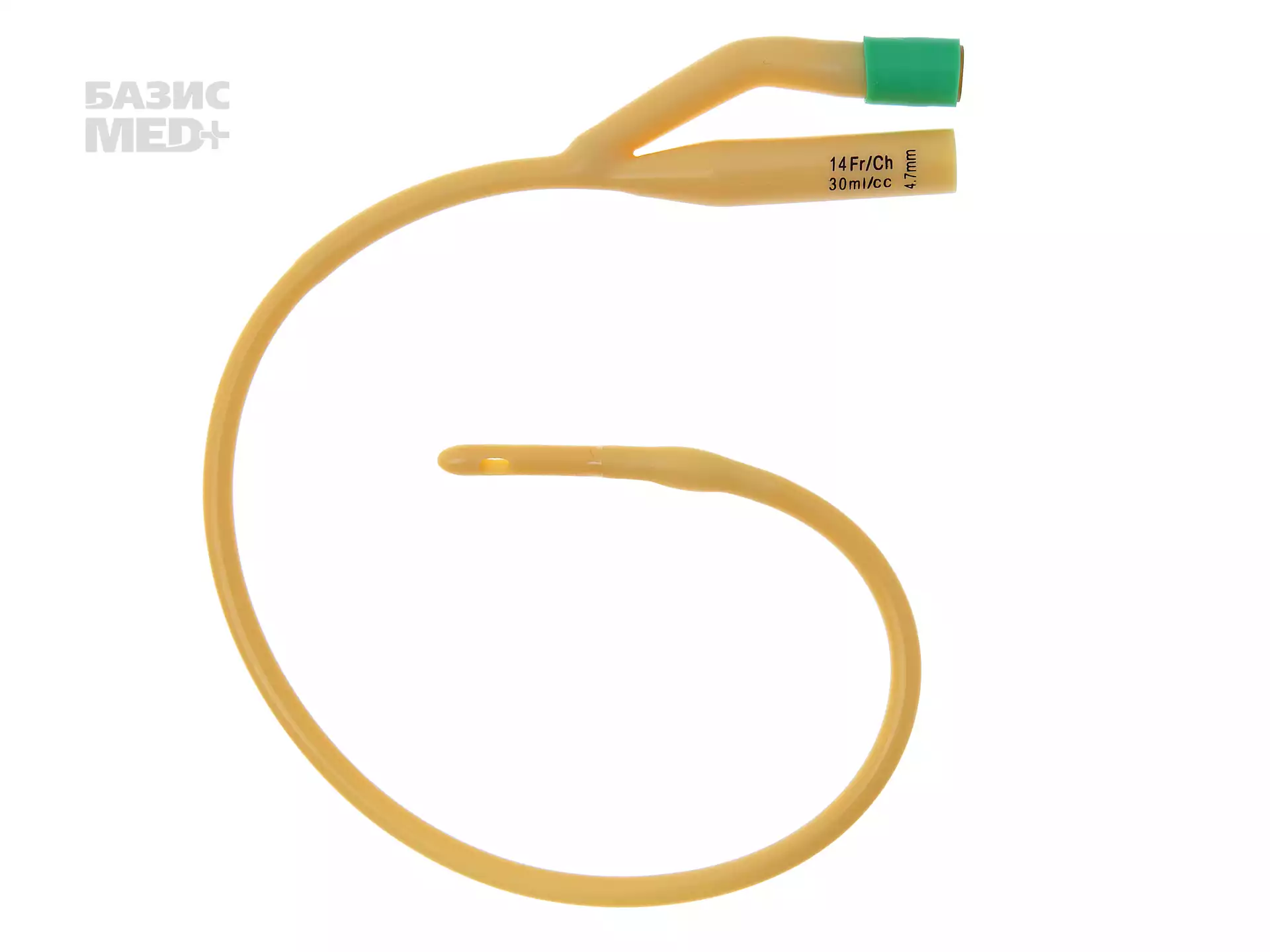 Катетер Фолея INEKTA латексный с сил.покрытием 2-х ходовой СН-14, диаметр 3,3/4,73мм, объем баллона до 30мл, длина 400мм, цвет зеленый, стерильный, упаковка 10 шт