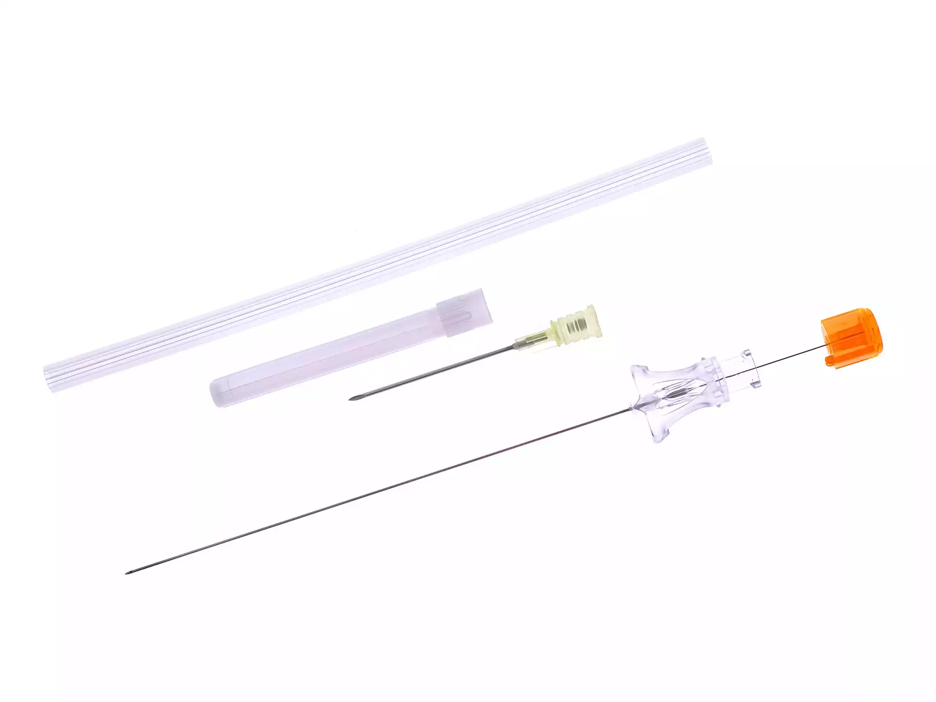 Игла спинальная Pencil Point 25G (0,5х103мм) Pencan®, с проводниковой иглой, стерильная, оранжевая