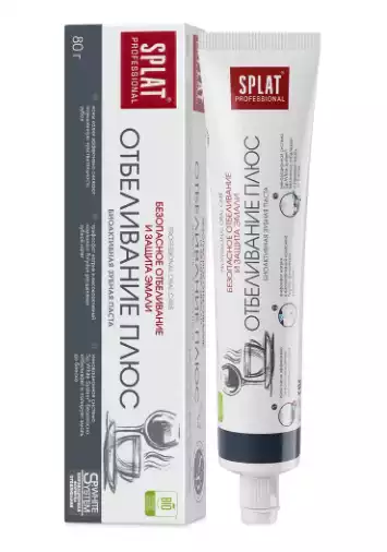 Паста зубная SPLAT  Prof WHITE PLUS 80 гр Отбеливание плюс
