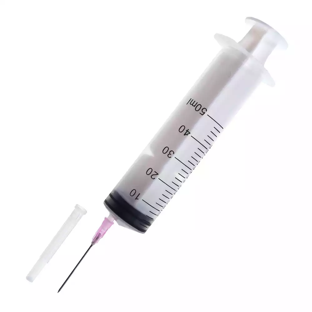 Шприц 50,0 мл 3-х компонентный, c надетой иглой 18G (1,2х38 мм)