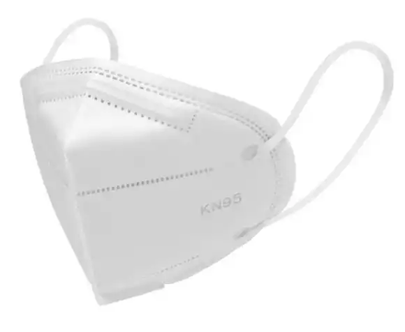 Респиратор маска медицинская KN95 без клапана цвет белый