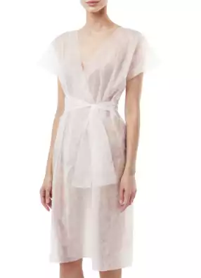 Халат "Кимоно", BEAJOY 17г/м2,белый, 10 шт/упак