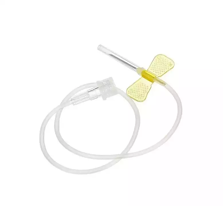 Игла-бабочка 20G, KD-Fly, соединение Луер-Лок, цвет желтый