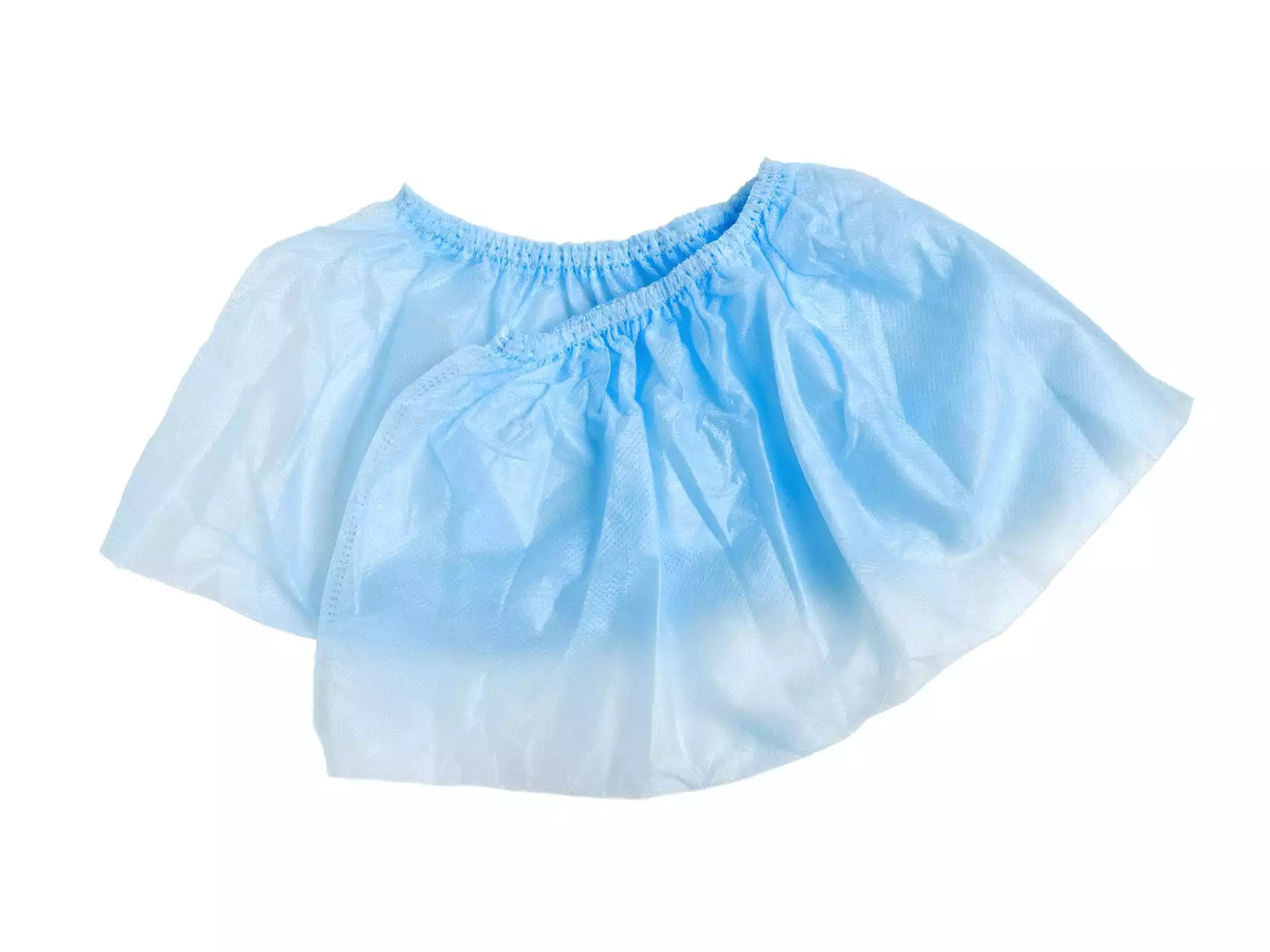 Бахилы низкие, высота 16см, материал спанбонд 25г/м2,  нестерильные, голубые