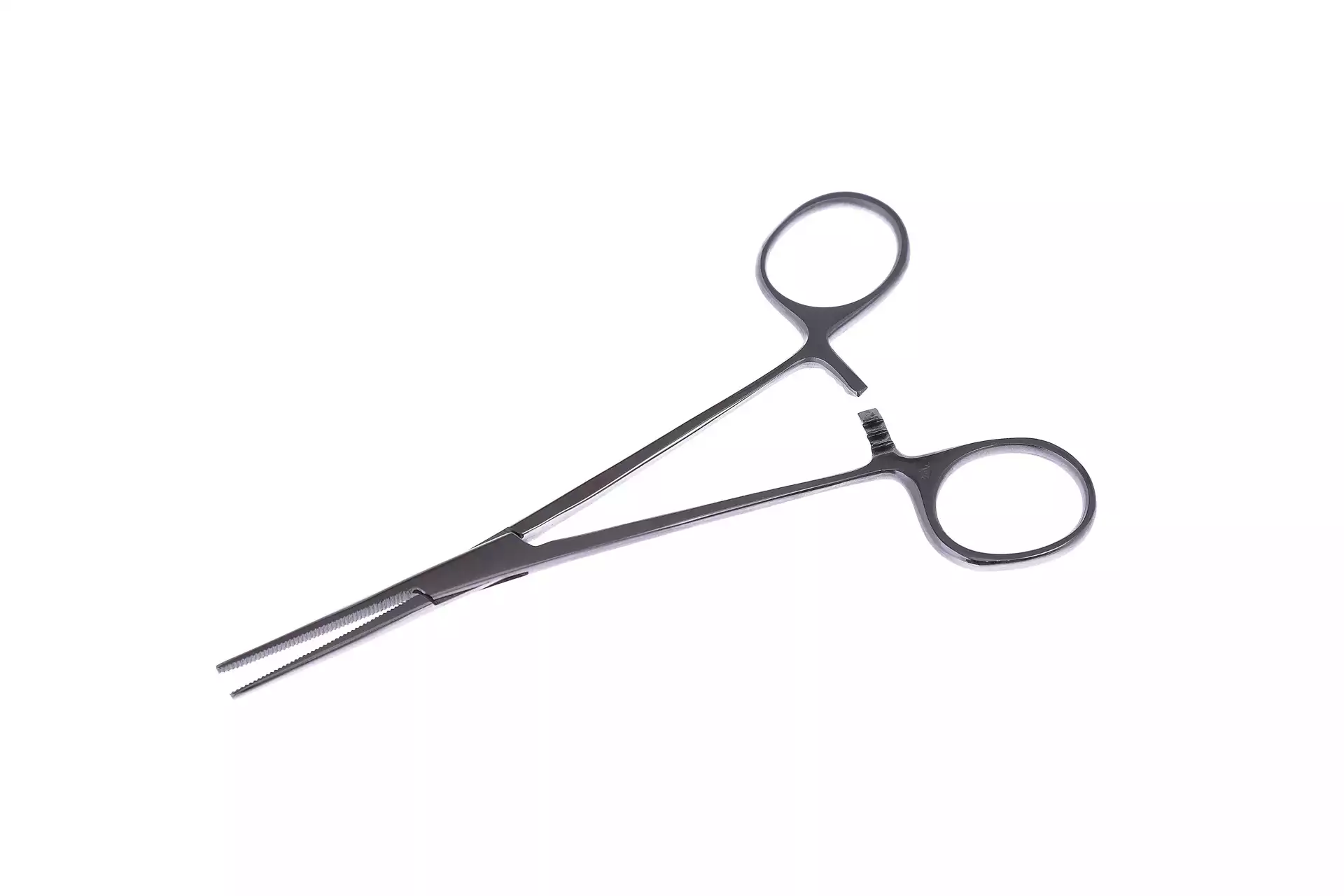 Зажим З-68 кровоостанавливающий, зубчатый прямой №1, длина 160мм, тип Бильрот