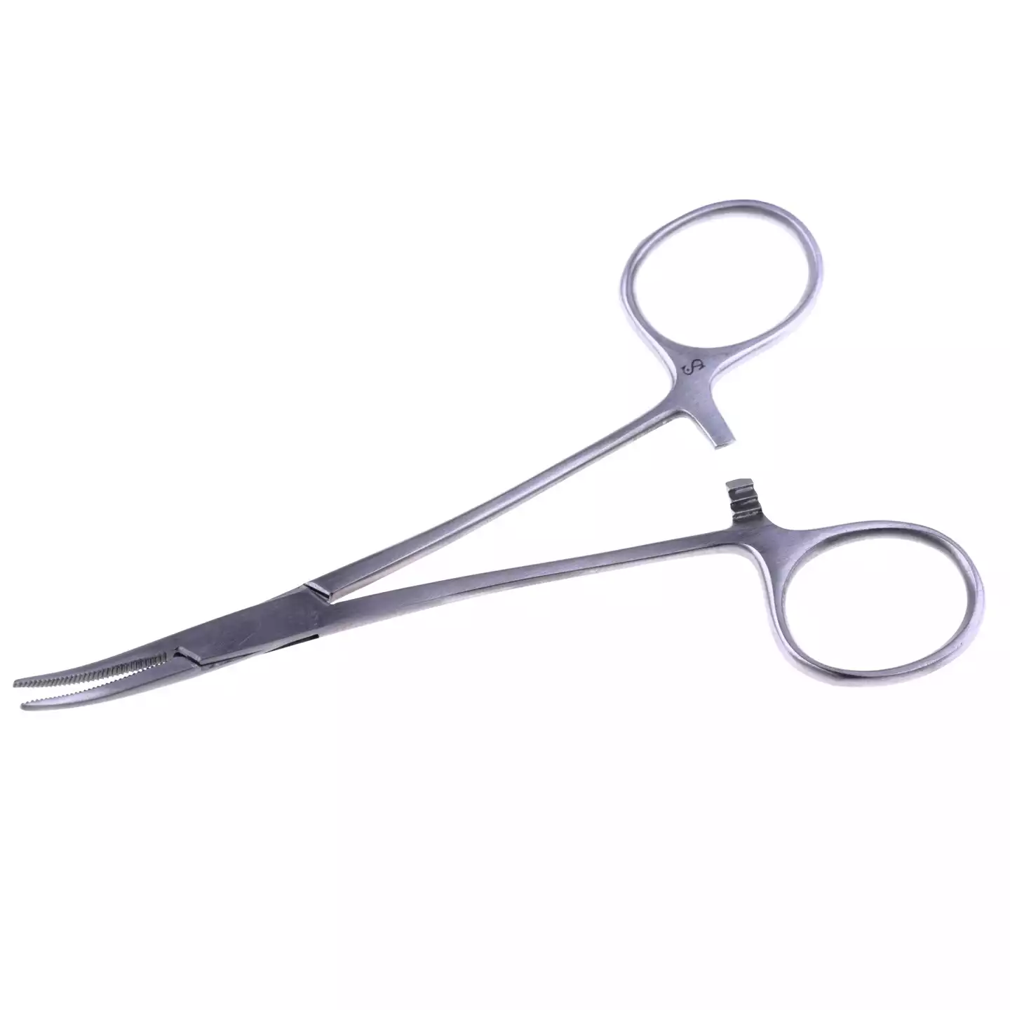 Зажим 17-142, кровоостанавливающий, тип Москит, изогнутый для новорожденных, длина 125мм, многоразовый, аналог З-121